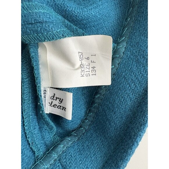 Pendleton Womens Jacket  6 Virgin Wool Buttons Blazer Blue Structured - Picture 4 of 12